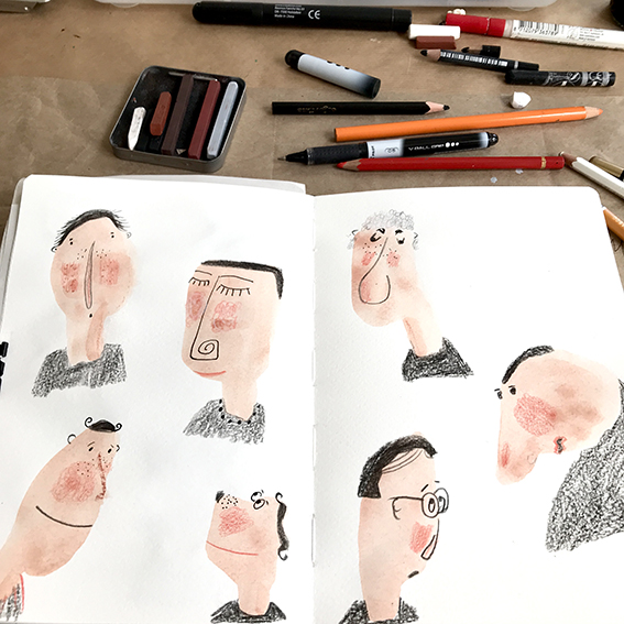 faces-3-sketchbook-sketch-Cindy-van-Schendel-illustrator
